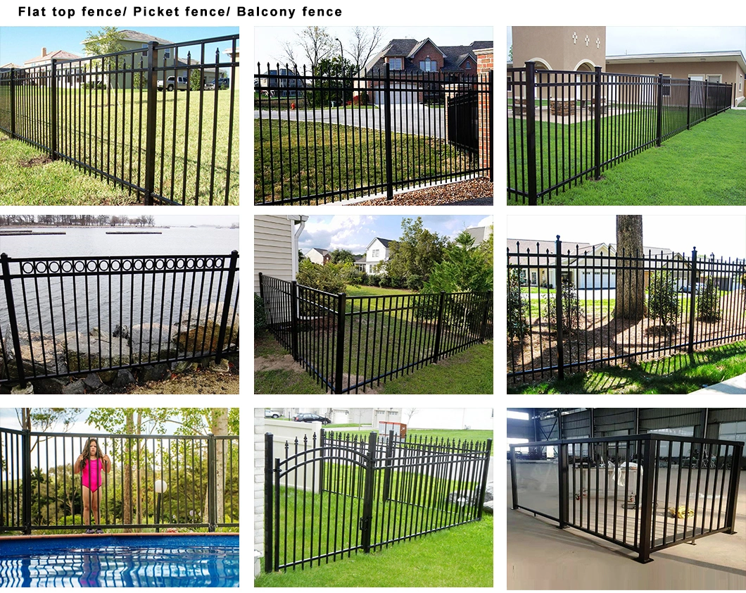 Metal Spear Picket Fencing&Gate for Residential/Factory Applications