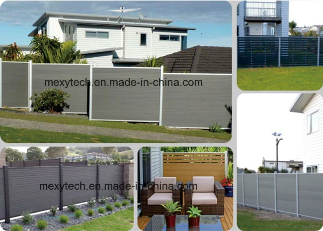 Multiple Design Eco Residential Landscape WPC Woven Wood Fence for Backyard