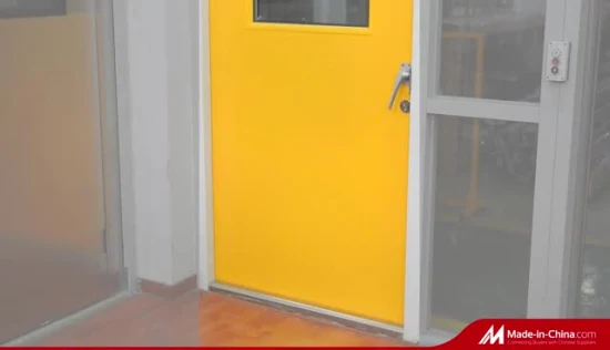 Interior Exterior Industrial Commercial Double Leaf Single Swing Safety Galvanized Steel Emergency Exit Escape Entry Door Metal Flush Gates