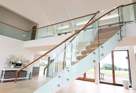 Modern Balcony Stainless Steel Railing Glass Holder Terrace Balustrade Design